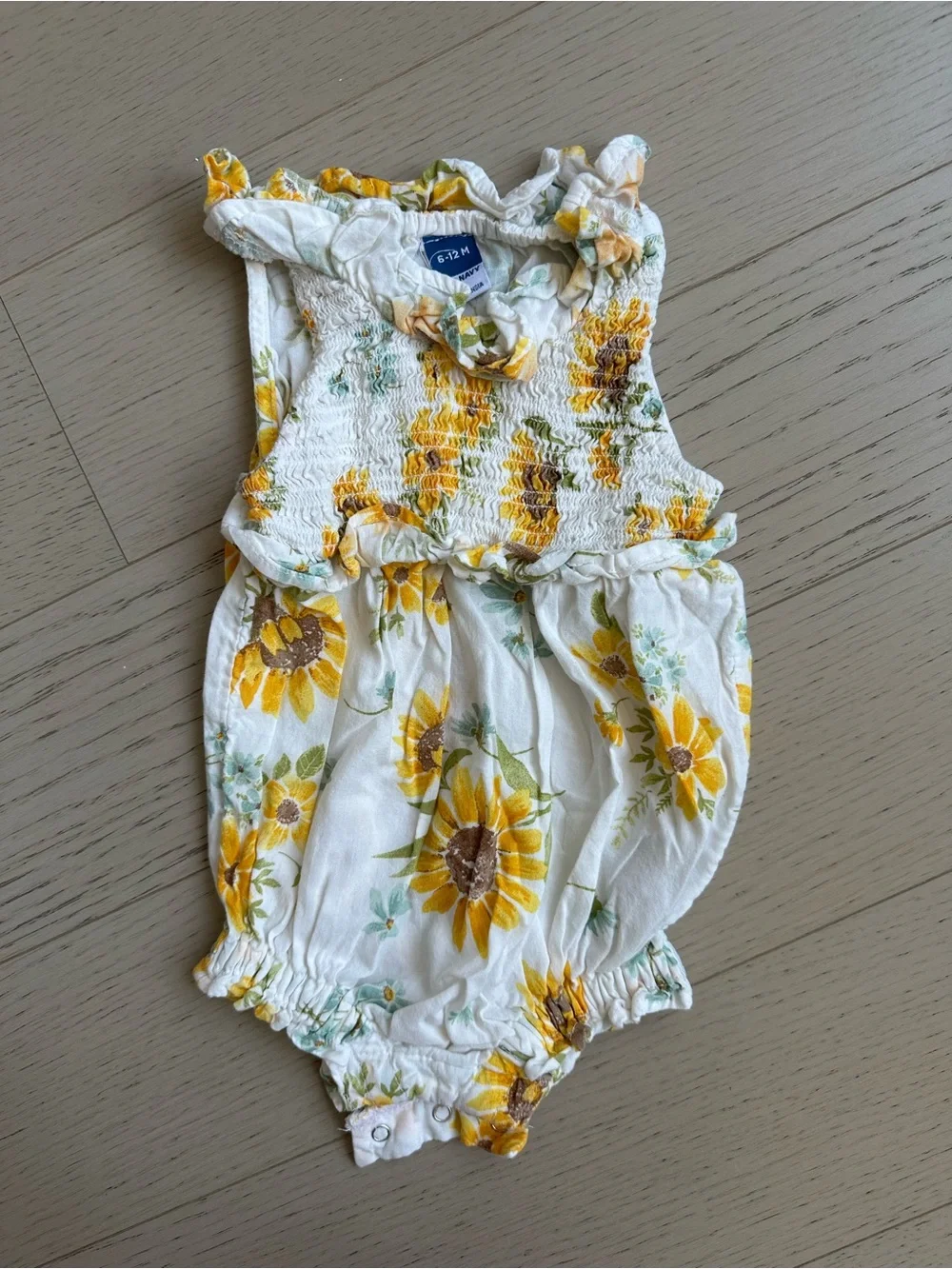 Old Navy Yellow Sunflower Romper